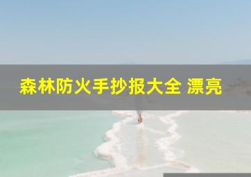 森林防火手抄报大全 漂亮